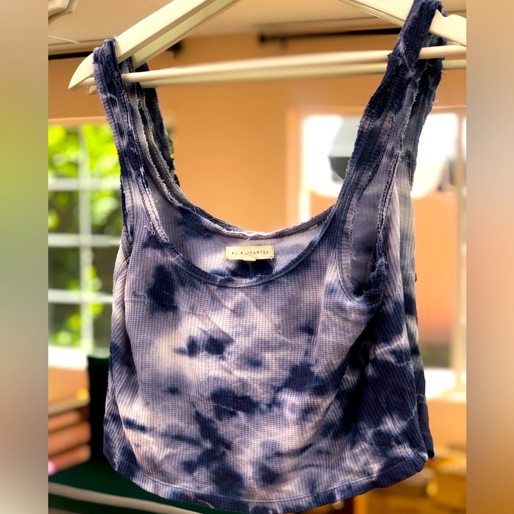LA Hearts Distressed Tank from PacSun